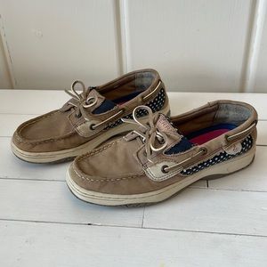 Big Kids Sperry Butterflyfish Polkadot Shoes Size 4.5